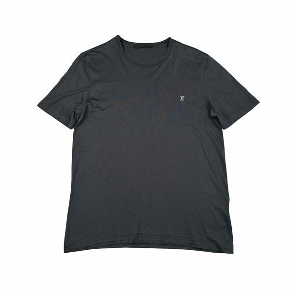Louis Vuitton Grey Emblem Cotton T Shirt - Large