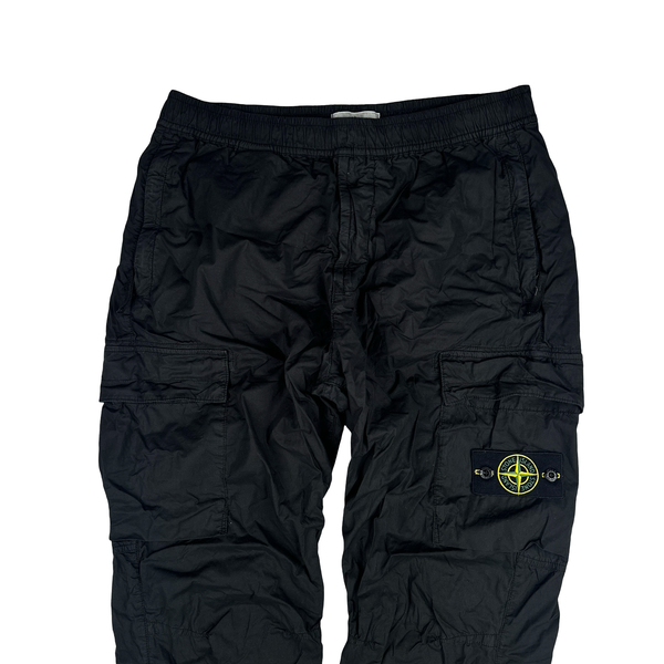 Stone Island 2023 Black RE T Cargo Trousers - 34"