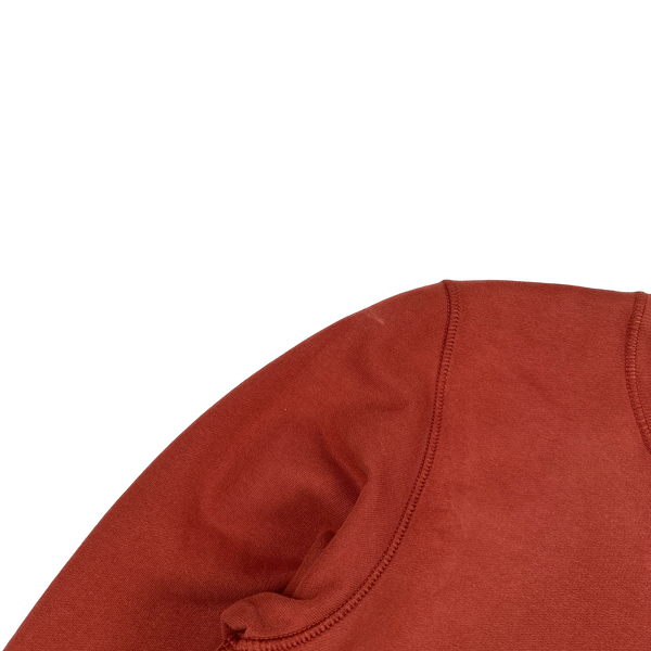 Stone Island 2021 Brick Red Crewneck Sweatshirt - Small
