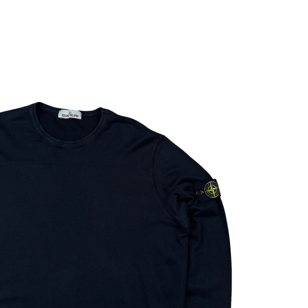 Stone Island 2017 Navy Cotton Pullover Crewneck Jumper - XXL