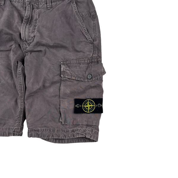 Stone Island 2019 Dark Plum Slim Fit Cargo Shorts - 28"