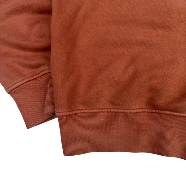 Stone Island 2019 Brick Red Cotton Crewneck - Small