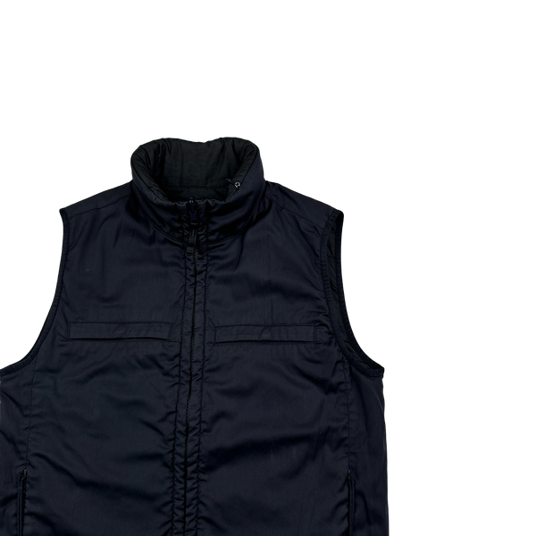 Stone Island 2019 Navy Reversible Stretch Wool Nylon Primaloft Ghost Piece Gilet - Medium