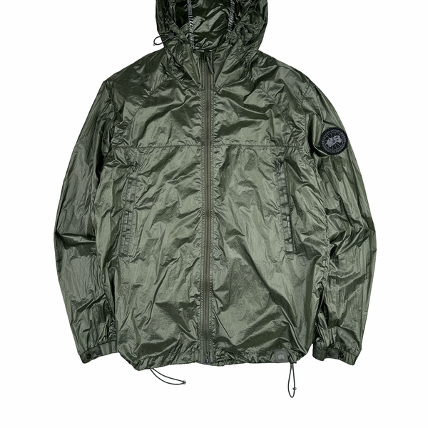 Canada Goose Dark Sage Lightweight Packable Nylon Hooded Jacket - Large