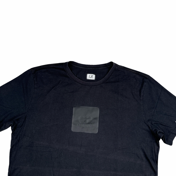 CP Company Cotton Black Spellout T Shirt - XL