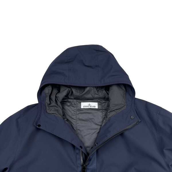 Stone Island 2023 Navy Soft Shell R eDye Technology Primaloft Lined Jacket - XL