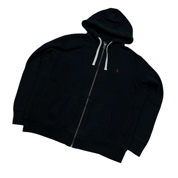 Ralph Lauren Black Zipped Hoodie Tracksuit Set - XL