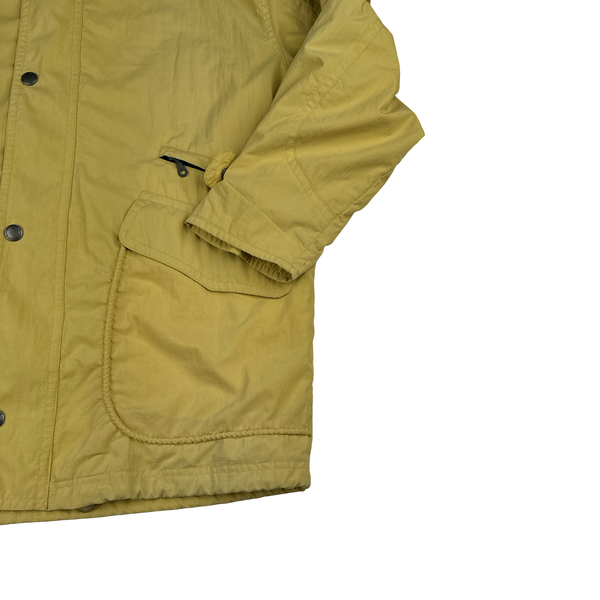 Baracuta Yellow Quilted Zipped Jacket - Large