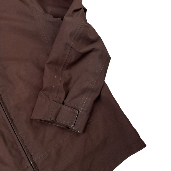 Prada Burgundy Nylon Red Tab Lightweight Jacket - Medium