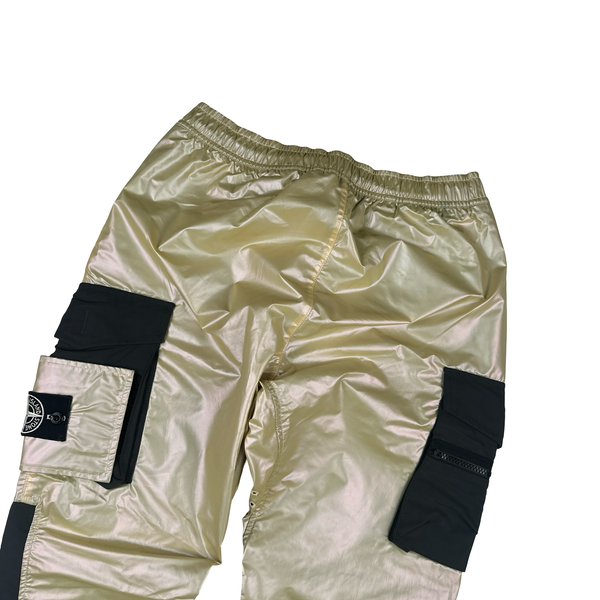 Stone Island Iridescent Reflective Cargo Trousers - 30"