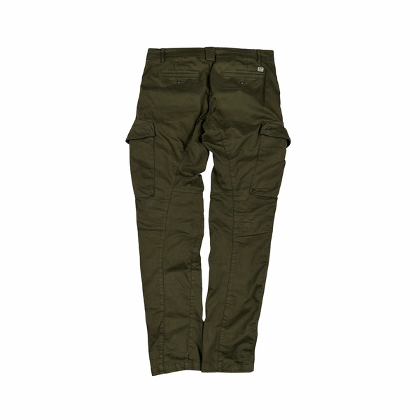 CP Company Khaki Stretch Ergonomic Fit Cargo Trousers - Small