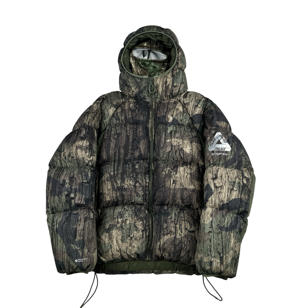 Palace 2024 Real Tree Camo Matte Pertex Down Filled Balaclava Puffer Jacket - Medium