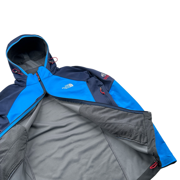 North Face Blue Windstopper Summit Series Waterproof Shell Jacket - Small