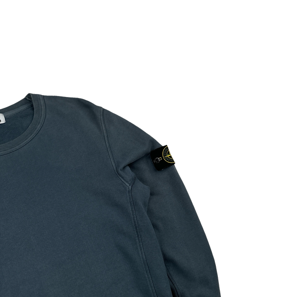 Stone Island 2016 Blue Cotton Crewneck Sweatshirt - Medium