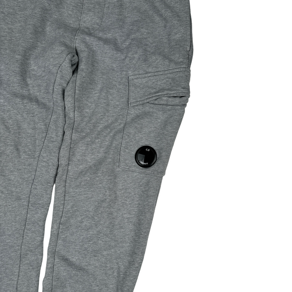 CP Company Grey Lens View Cotton Jogging Bottoms - Medium