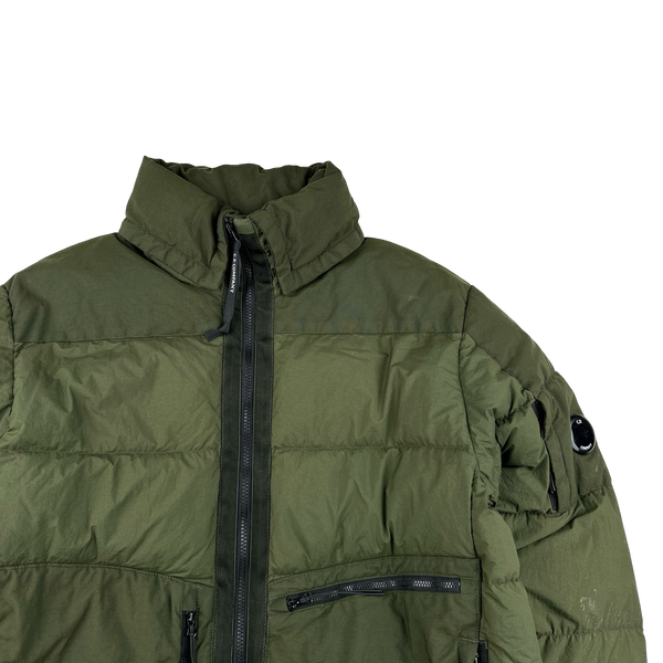 CP Company Khaki Taylon L Puffer Jacket - Large
