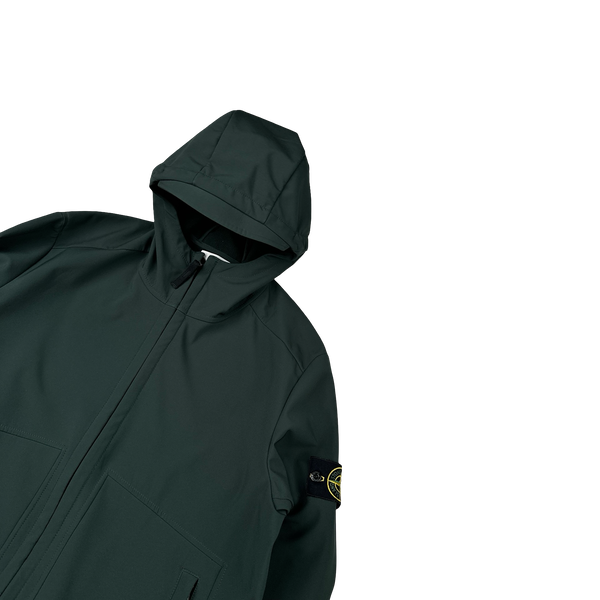 Stone Island 2016 Green Fleece Lined Soft Shell Jacket - XL