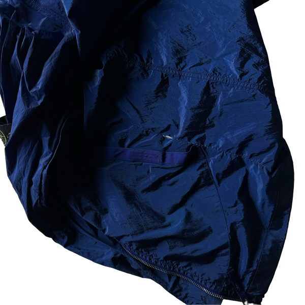 Stone Island Vintage 2005 Blue Nylon Metal Shimmer Jacket - Large