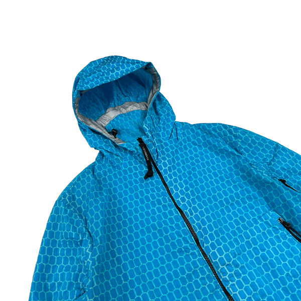 CP Company 3D Blue Air Net Zipped Hooded Jacket Large Mat s Island