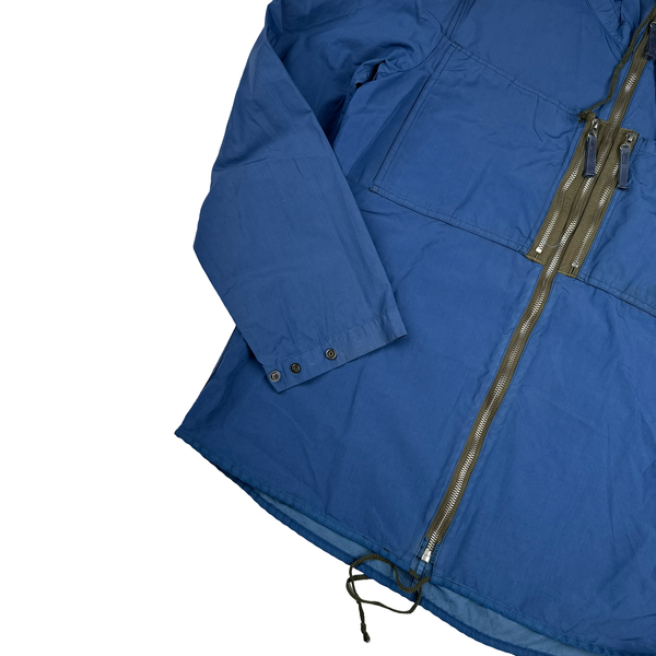 Stone Island 2010 Navy Resin Treated Nylon Jacket - Large
