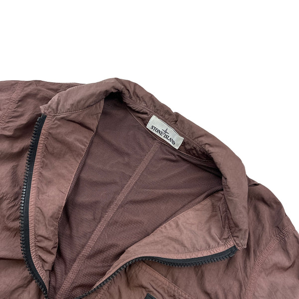 Stone Island 2020 Burgundy Nylon Overshirt Jacket - XL