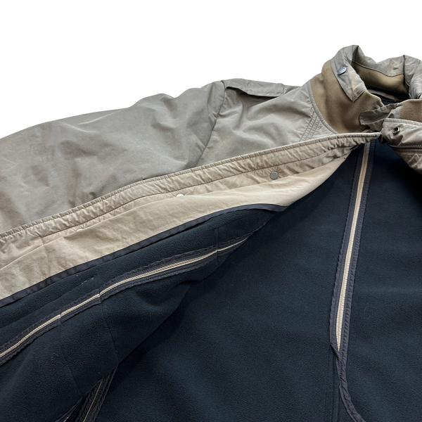 CP Company 2009 Beige Nylon Blend Tinto Terra Multi Pocket Field Jacket - XXL