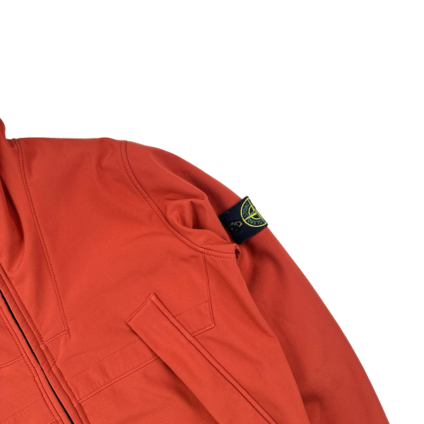 Stone Island 2013 Orange Soft Shell R Jacket - Large