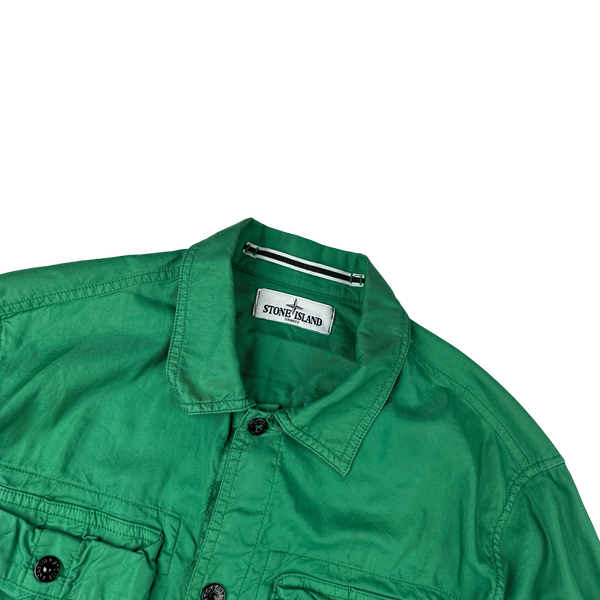 Stone Island 2013 Green Multipocket Cotton Shirt - Medium