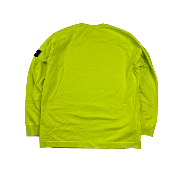 Stone Island 2021 Neon Crewneck Cotton Sweatshirt - XL