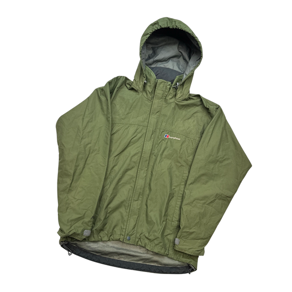 Berghaus Khaki Mesh Lined Raincoat - Small
