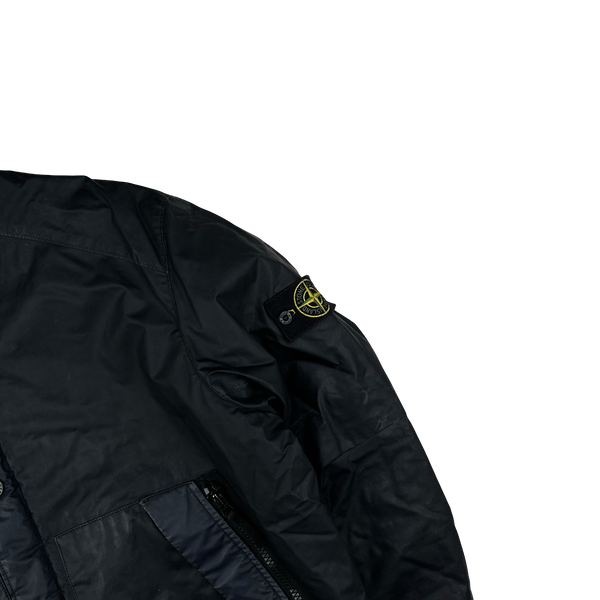 Stone Island 2013 Mussola Gommata Navy Quilted Jacket - XXL