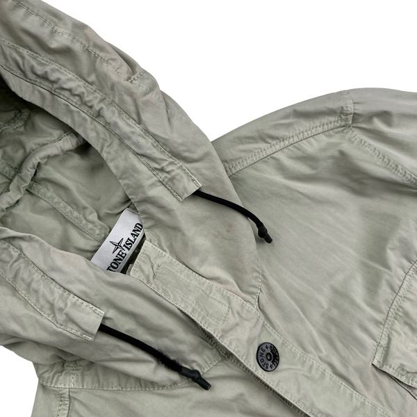 Stone Island 2018 Grey Hooded Overshirt - Large