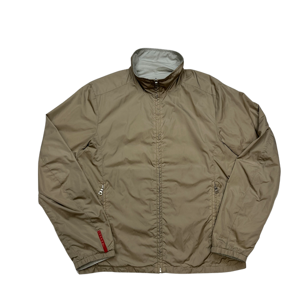 Prada Beige/Camel Reversible Jacket - Large