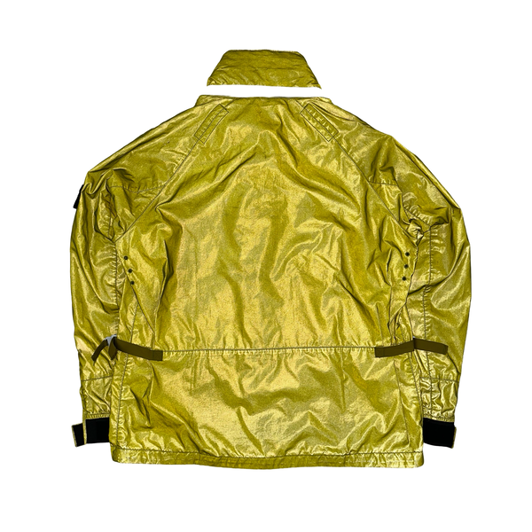 Stone Island 2011 Yellow Liquid Reflective Jacket - XL
