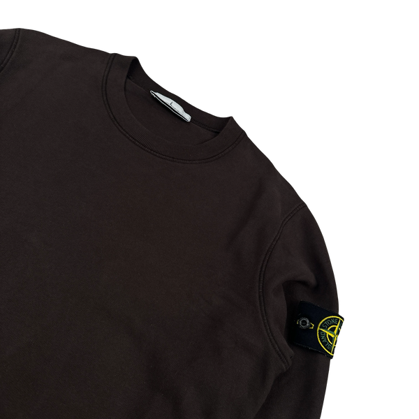 Stone Island 2021 Brown Crewneck Sweatshirt - Small