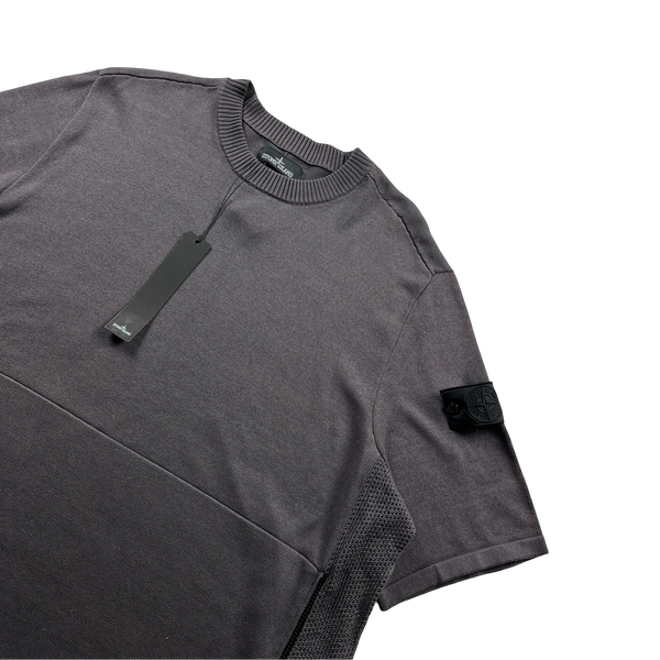 トップス Stone  shadow project summer knit Stone Island Beige Shadow Project Crew Neck Knit | Common Cultured