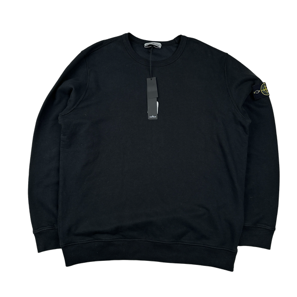 Stone Island 2023 Black Crewneck Jumper - XXL