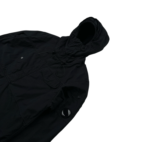 CP Company Black Pullover Cotton Smock Jacket - Small