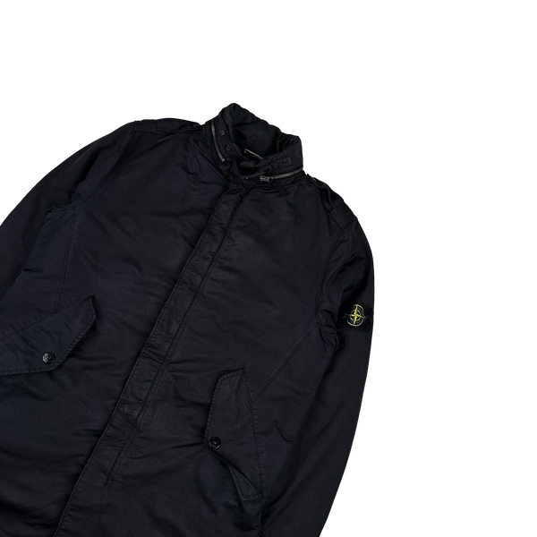 Stone Island 2008 Black David TC Lined Parka Jacket - XL