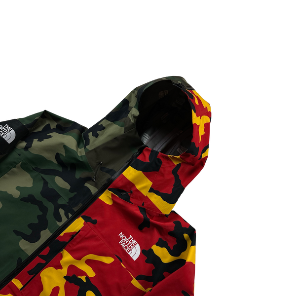 Supreme X North Face Split Camo Spellout Goretex Waterproof Jacket - XXL