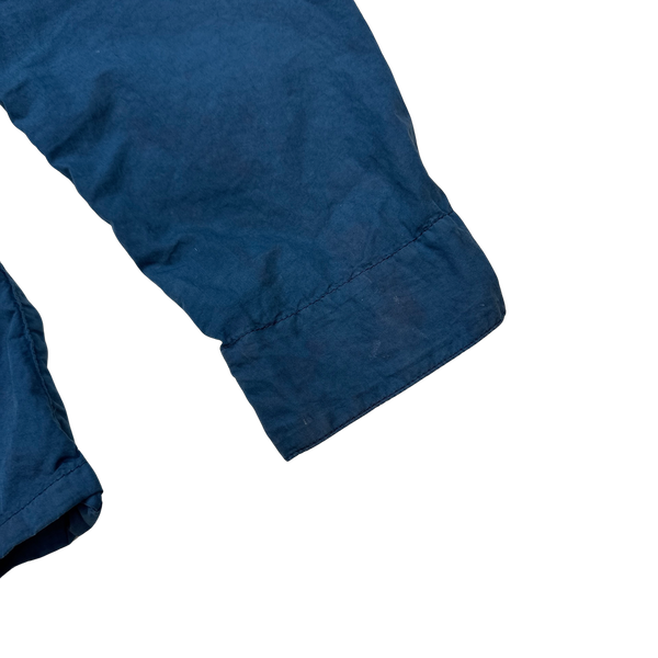 CP Company Blue Nylon / Cotton Blend Goggle Jacket - XXL