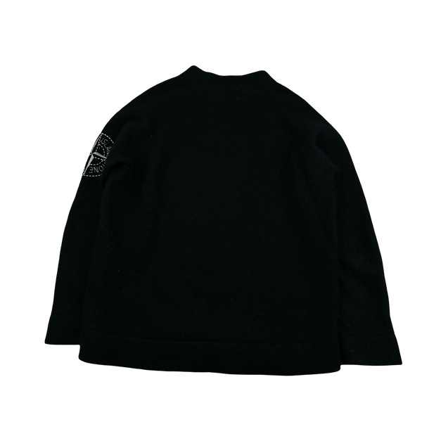 Stone Island 2019 Black Wool Crewneck Knit - XL