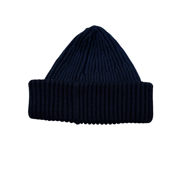 Stone Island 2014 Blue Two Tone Ribbed Wool Beanie