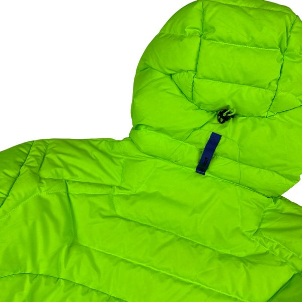 Ralph Lauren Performance Neon Green Down Filled Puffer Jacket - Large