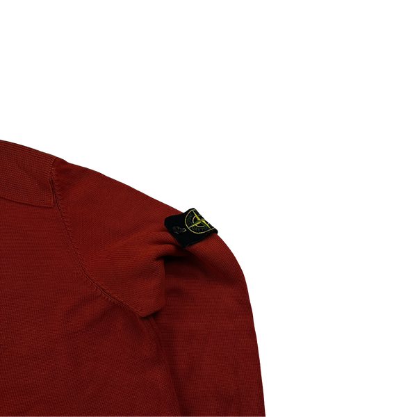 Stone Island Orange 2012 Cotton Knit Pullover - XL