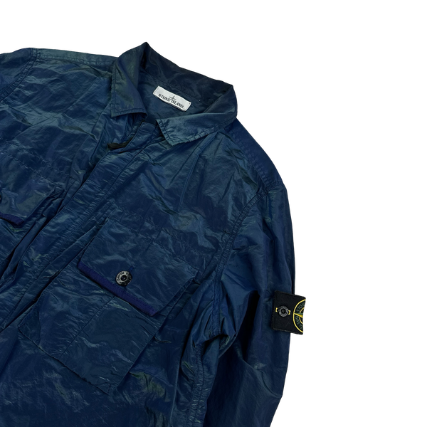 Stone Island 2017 Blue Green Weft Overshirt - XXL