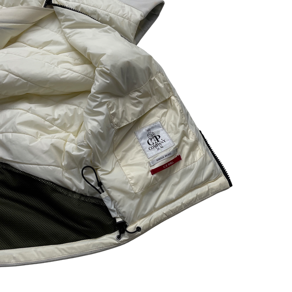 CP Company White Down Shell Goggle Gilet - Small