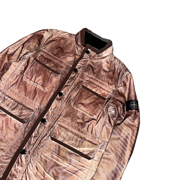 Stone Island 2012 Red Liquid Reflective Field Jacket - XL