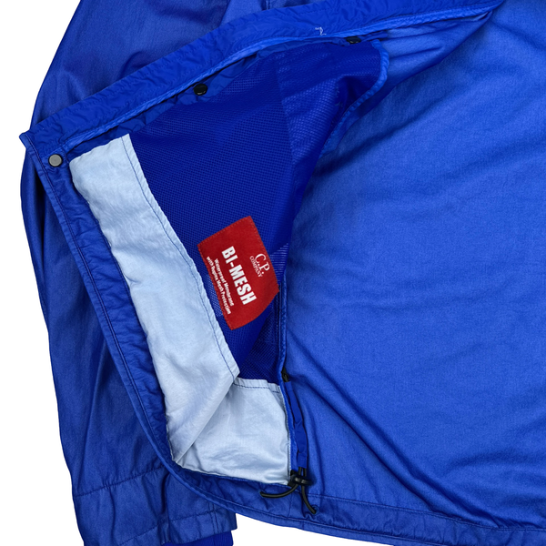 CP Company Blue Bi Mesh Lens View Jacket - Large