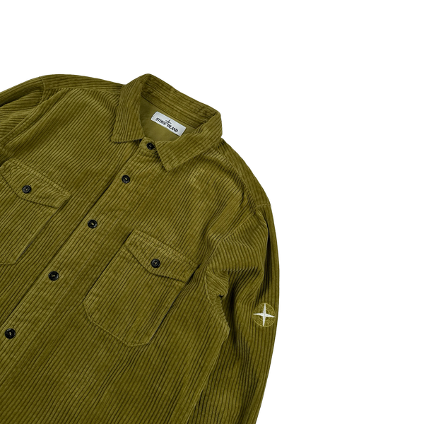 Stone Island 2021 Pistachio Corduroy Overshirt - XL